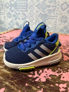 ADIDAS blue toddler sneakers sz 5